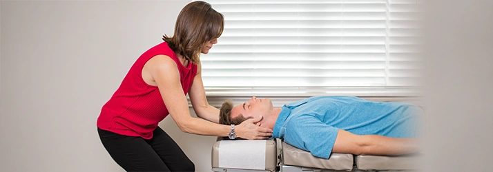 Chiropractor Saint Johns FL Leslie Lynn Performing Upper Cervical Adjustment Chiropractor Leslie Lynn Performing Upper Cervical Adjustment